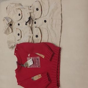 Burberry Dress and Sweater Bundle